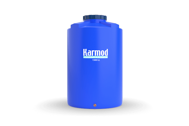 1.500 Litre Polietilen Dikey Depo