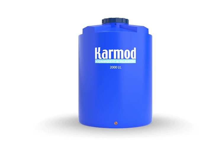 2.000 Litre Polietilen Dikey Depo