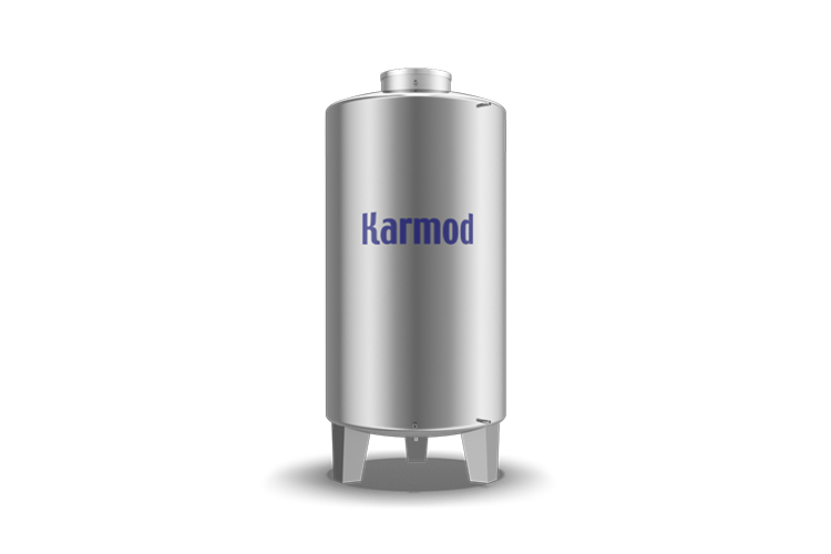 2.000 Litre Paslanmaz Silindirik Dikey Depo