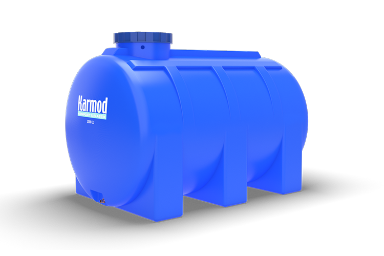 2.000 Litre Polietilen Yatay Depo