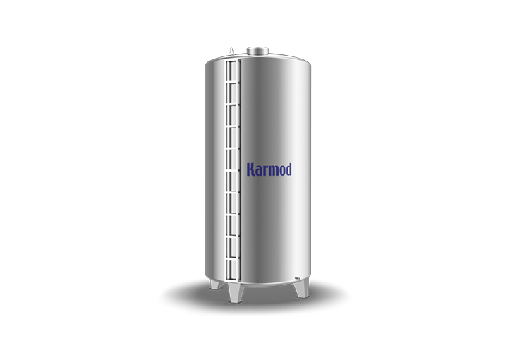 20.000 Litre Paslanmaz Silindirik Dikey Depo