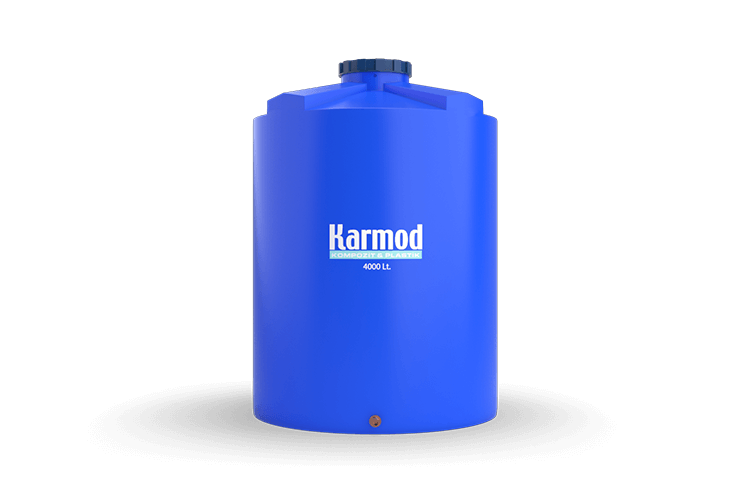 4.000 Litre Polietilen Dikey Depo