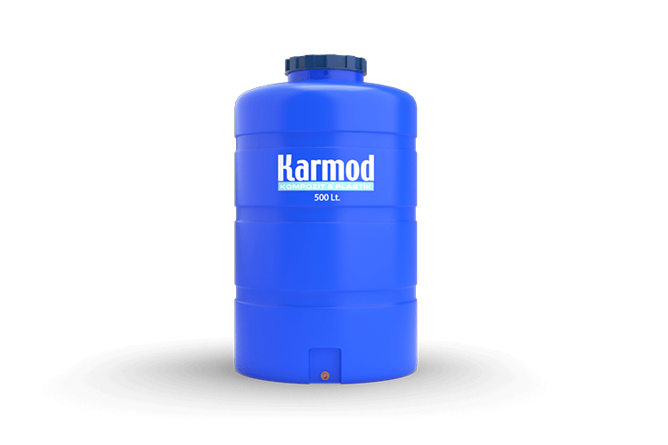 500 Litre Polietilen Dikey Depo